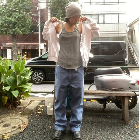[USED]アメアパ🤍white zip parka