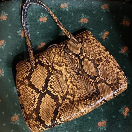 [USED]  パイソン Real Leather HAND BAG