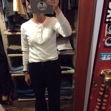 [USED]  "Health Knit" COTTON ヘンリーネック