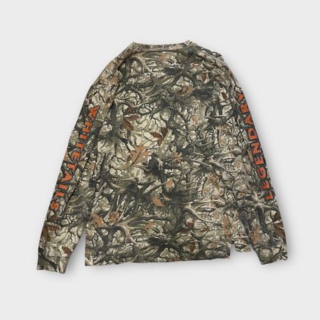 [USED] 袖プリ RealTree CAMO ロンTee