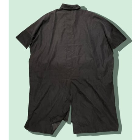 BLACK シャツワンピース