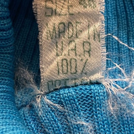 [USED] Euro 70's💙リブタートルニット