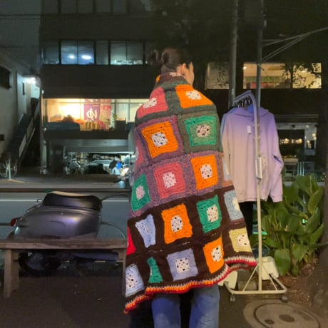 [USED]  KNIT の BIG 大判 ラグ ♡