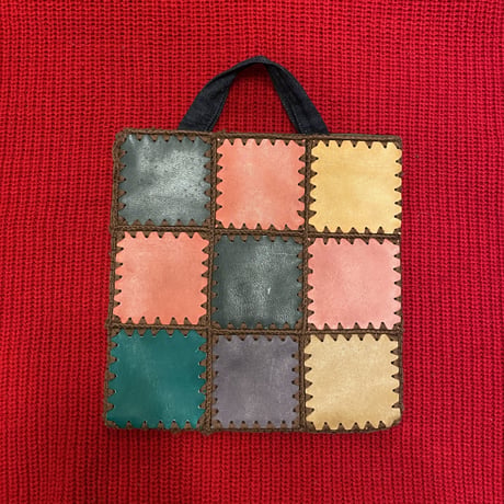 [USED] レザーパッチワークトートBAG♡