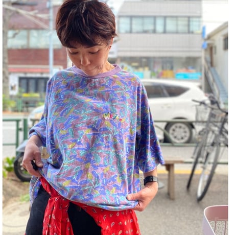 [USED]  EURO 総柄プリントTee💜