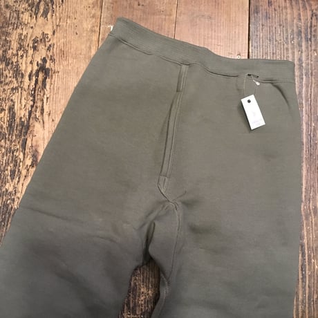 [DEADSTOCK!] フランス軍 カーキ色 SWEAT PANTS