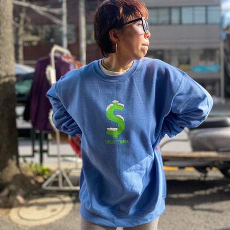 [CHEAP TIME$] "ICE DOLLER" CREW SWEAT