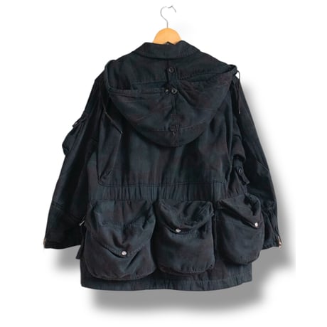 [USED] vintage Switzerland マウンテン CAMO JKT /BLACK染め