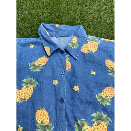[USED] パイナッポー DENIM シャツ