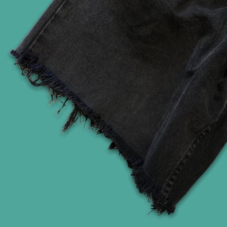 [USED] Levis cut off  SILVER TAB🖤BLACK