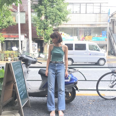 [USED] しぶい！くすんだgreenのキャミソール
