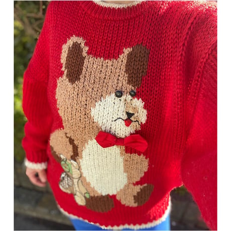 [USED] くまニット🧸  ❤️💙