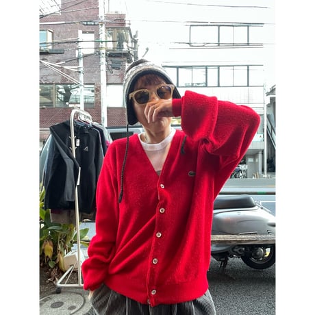 [USED] 80's IZOD LACOSTE ACRYL カーディガン