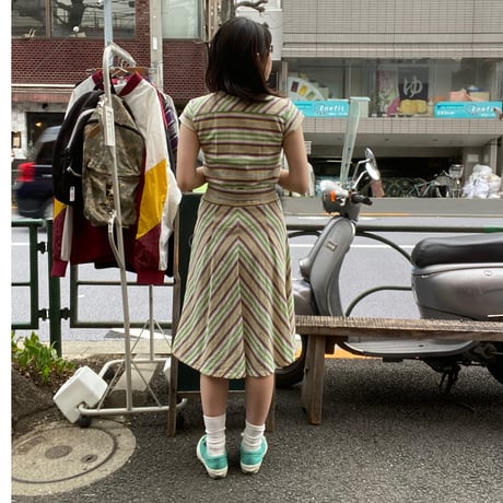 [USED]フロントボタンワンピース