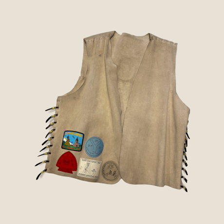[USED] SUEDE PATCH ベスト