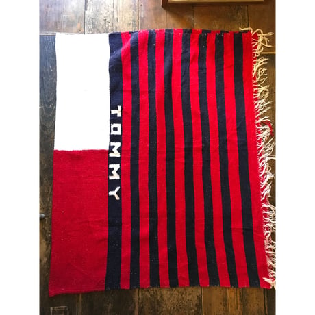 [USED] TOMMY HILFIGER 大判 ラグ 125cm×200cm