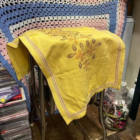 [USED]お花🌼イエローマット（89×29cm）