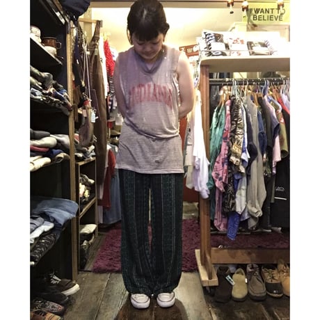 [USED]  エキゾチック柄イージーパンツ