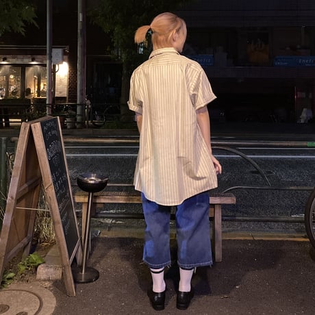 [USED  made in U.S.A. ストライプSHIRT！