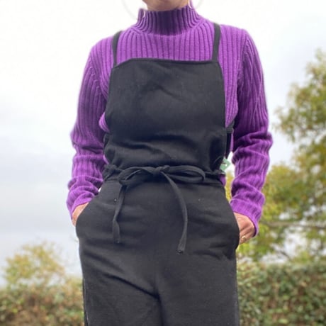 [USED] パープル💜リブニット