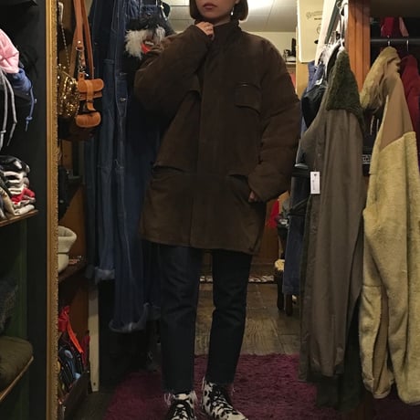 [USED] real suede!!大きめふわふわコート