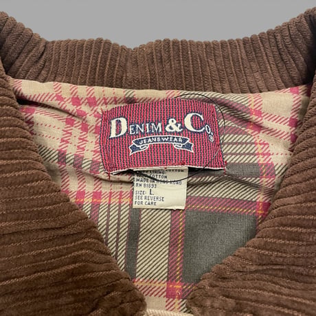 [USED] "DENIM & Co." CANVAS COVERALL Lsize