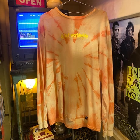 [USED]“HUF”タイダイロンTee