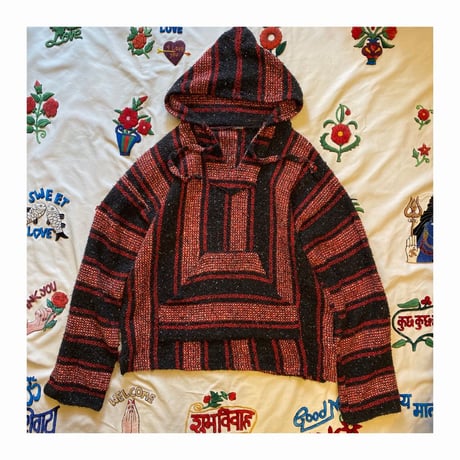 [USED]メキシカンパーカーBLACK×RED