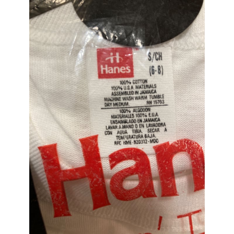 トップス DEAD STOCK\" HANES DEADSTOCK] BOYS Hanes 白Tee early90's DEAD STO
