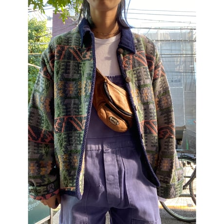 [USED] ネイティブ柄ジャガードJKT