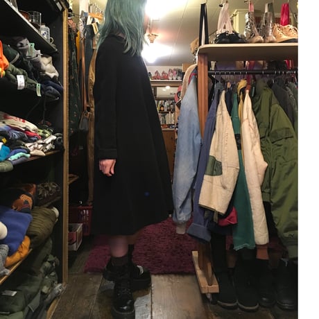 [USED] BLACK パイル地ワンピース