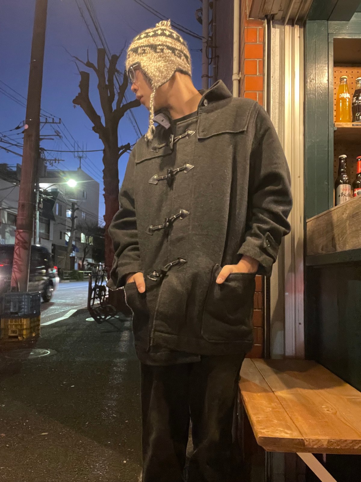Vintage カナダ製Schott ダッフルコートフーディー XXXL USED] Schott ダッフルコート チャコール | garden730
