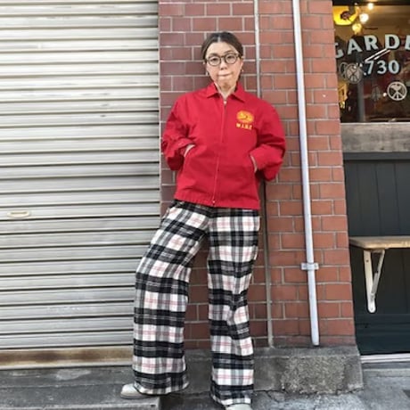 [USED]vintage collegeプリント📗スウィングトップ❤️