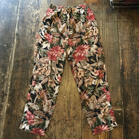 [USED] 花柄 レーヨンパンツ