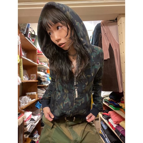 [USED] "NIKE" カモ柄 ZIP PARKA