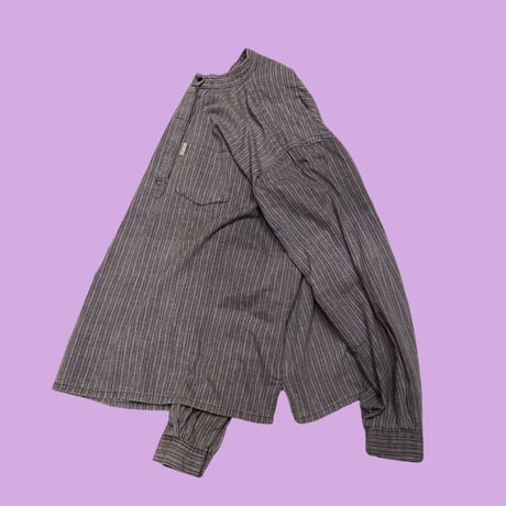 [USED] ストライプコットンSHIRTS / BIGサイズ