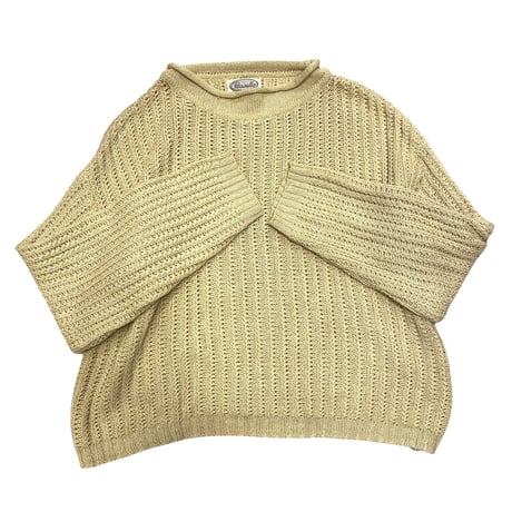 [USED]  短めたまご色ニット