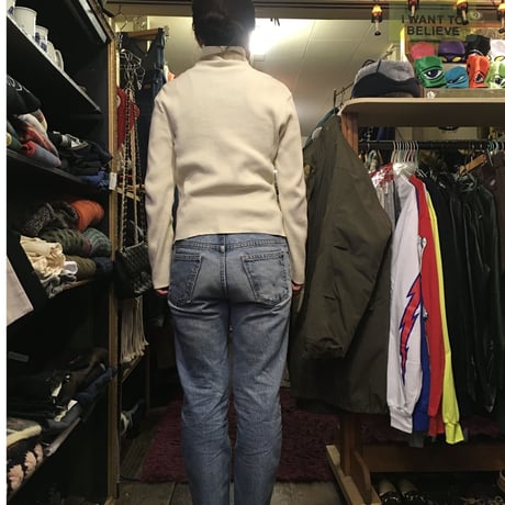 [USED] リブ入りCOTTONタートルネック