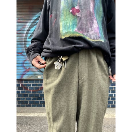 [USED]  春WOOL 2タック スラックス