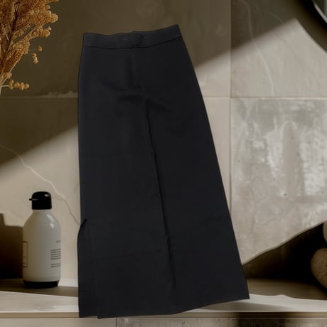 [USED]リブ SLIT BLACK スカート