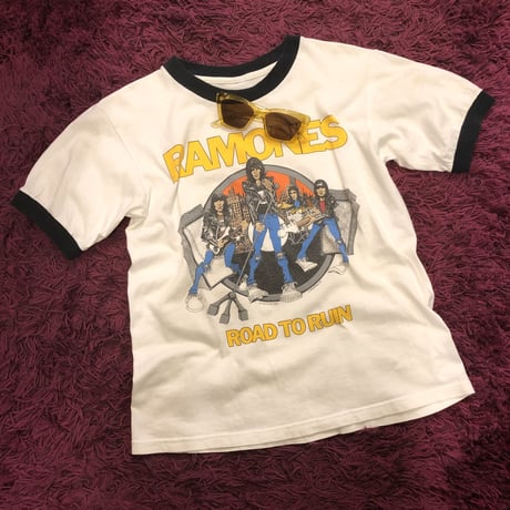[USED] "RAMONES" リンガーTee🎙