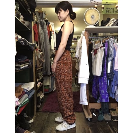 [USED]  ストレンジ柄 レーヨンPANTS