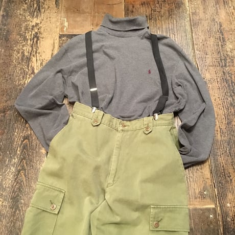 [USED] コットンカーゴパンツ (サスペンダー別売り)