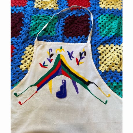 [USED]  vintage刺繍エプロン❤️