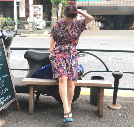 [USED] 南国柄オールインワン