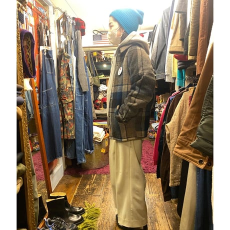 [USED] FRENCH vintage WOOL / 裏ボア コーチJKT