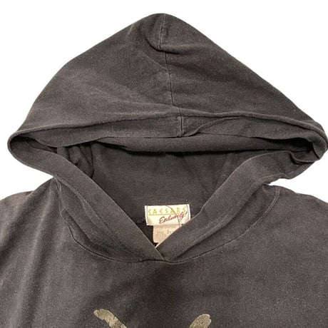 [USED] BLACKプリントフードtee
