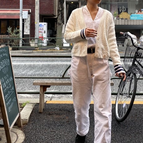 [DEADSTOCK] ハート柄♡春カーディガン