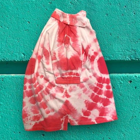 [USED] pink タイダイ BIG ポロシャツ