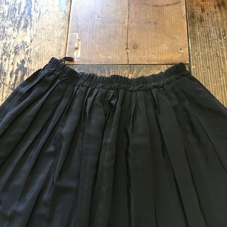 [USED] BLACKシフォンのプリーツスカート